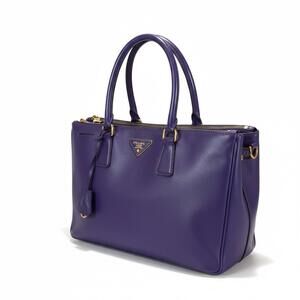 Prada - Purple Leather Tote Bag